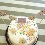 Happy Birthday And Candles Cake Bunting/cake..