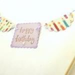 Happy Birthday And Candles Cake Bunting/cake..